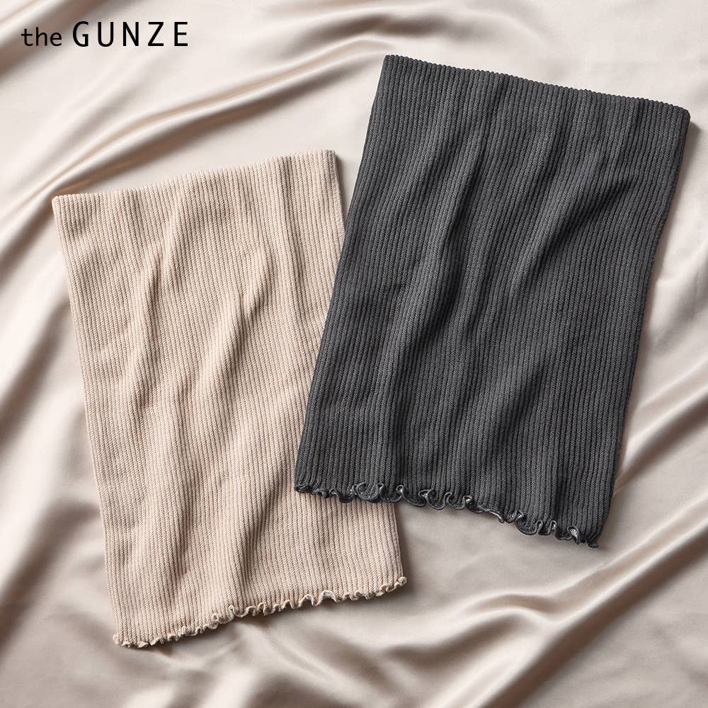 [Outer: 100% cotton, Silk] Double-knitted belly warmer